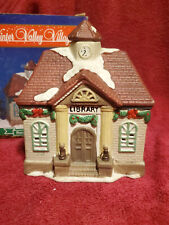 Winter Valley Village  Hand Painted Ceramic Library House picture
