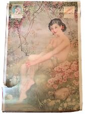 Original Vintage 1930’s Chinese Advertising Poster Nude picture
