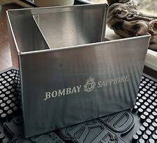 Bombay Sapphire Gin Stainless Steele Napkin & Straw Holder Bar Caddy *BRAND NEW* picture