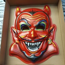 Ghoulsville Horror Decor Retro A-Go-Go Giant Vacuform 3D Mask Fireball Devil picture