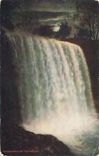 Postcard Waterfalls Minnehaha by Moonlight Night Minneapolis Minnesota MN picture