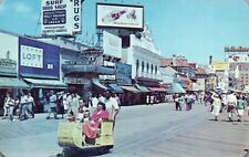 Postcard NJ Atlantic City Rolling Chairs on Boardwalk Chrome Vintage PC J6325 picture