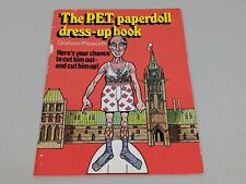 Book Pickers 1982 P.E.T. Pierre Trudeau Paperdoll Dress-Up Caricature Book Rare picture
