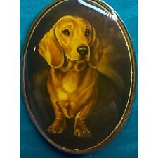 Dachshund Dog Portrait Enamel Lapel Pin Pollyanna Pickering Collect Otter House picture
