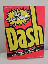 Vintage Retro 1980s NOS Full Laundry Detergent Box Dash Movie Prop Orange Box picture