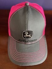 John Deere Gold Key Customer Waterloo Works Pink Basketball Cap Hat picture