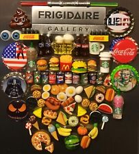 3D Food Drink Magnet Lot Handcrafted 👻🧲 (40) Pc Mini Style 2~Cool~4~School picture