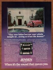 1980 Jensen R406 Car Radio Vintage Print Ad/Poster Truck Van Man Cave Bar Art  picture