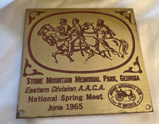 AACA 1965 dash plaque Stone Mountain spring meet Hot Rod Street Rod picture