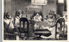 Rppc Dogs Playing Poker 