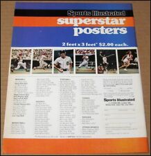 1977 SI Superstar Posters Print Ad Pete Rose Mark Fidrych Mike Schmidt Dr. J picture