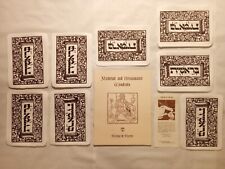 8x Vintage Woodblock Prints - Marque De Martin - Book Of Genesis - 8x6 Woodcut  picture