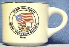 BSA Mug WLACC Camp Whitsett flag scout beaver 1976- Bicentennial Flag - picture