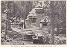 1909 Siskiyou County Print Article – Mt. Shasta Hatchery & Wyntoon Castle Pix picture
