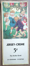 Jersey Creme 5 Ct Soda Fountain Or Bottle Blind Man Bluff Ink Blotter -E10F-17 picture