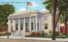 Postcard WI Stevens Point Wisconsin Post Office Posted 1950 Vintage PC G4980 picture