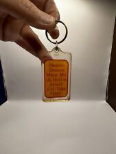Heaven Doesn’t Want Me Take Over Unwanted Morals Humor Comedy Vintage Keychain picture