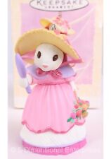 Hallmark EASTER Spring Ornament SPRINGTIME BONNETS #2 Bunny QEO809-6 1994 (7) picture