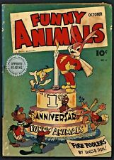 Funny Animals #11 Good / Very Good Capt. Marvel Bunny Fawcett Comics 1943 SA picture