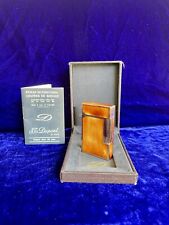 S.T. DuPont Lighter Ligne 2 Orange Marble Mint Condition 1 Year Warranty Box picture