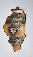 Veterans of World War I 6th National Convention Watch Fob 1958 Springfield, Ill picture