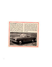 1965 FIAT 1500 COUPE ~ ORIGINAL SMALLER NEW CAR PREVIEW ARTICLE / AD picture