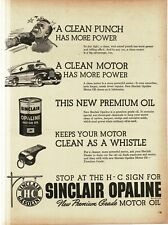 1946 Sinclair Opaline Motor Oil boxer ambulance whistle Vintage Print Ad picture
