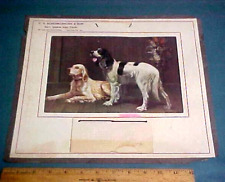 1918 Schermerhorn Hay Grain & Feed Advertising Calendar w/ Hunting Dog Print picture
