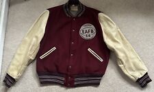 1956 edwards air force base letterman jacket Leather Sleeves Mens Size 40 Rare picture