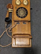 **Untested** Vintage Teleconcept Wall Telephone  Solid Wood w/Original Cord  picture