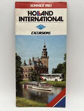 SUMMER 1983 HOLLAND INTERNATIONAL THE GRAY LINE EXCURSIONS Travel Brochure & Map picture