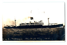 1919 S.S. MOMUS New York Bay Steam Ship - Travel to New Orleans RPPC picture