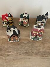 Holiday Village - Lot of 5 Ceramic Buildings picture