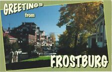Cars and Hotels, Street Scene, Greetings From Frostburg, Maryland Postcard picture