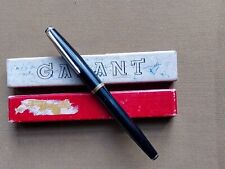 GARANT SATOR Vintage Fountain Pen Black In Original Box, Germany, Nib GARANT VTG picture