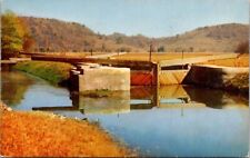 Postcard Indiana Metamora Millville Locks Whitewater Canal 1954 IN Posted VTG picture