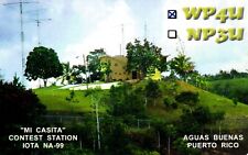 Aguas Buenas Puerto Rico WP4U QSL Radio Postcard picture