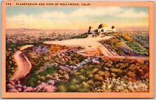 Planetarium and View of Hollywood, California - Postcard picture