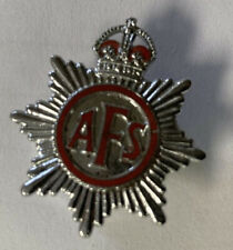 British AFS Lapel Pin, AUXILARY FIRE SERVICE, sold in lots of 2 picture