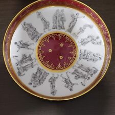 Rudolf Wachter RW Bavaria Greco-Roman Pattern Gilded Porcelain Bowl Germany picture