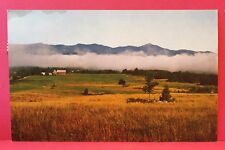 Early Morning Mist At Mt Mansfield Stowe Vermont VT Postcard A6 picture