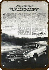 1976 MERCEDES 450SL Convertible Car Vintage-Look DECORATIVE REPLICA METAL SIGN picture