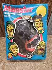 Vintage 1976 Ben Cooper Monster Mask And Costume King Kong Size Large - In Box picture