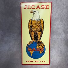 Vintage J.I. Case Eagle Metal Sign 1992 Racine WI USA Collectible 17.5