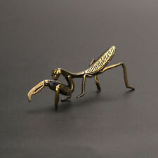 Brass Praying Mantis Figurine Small Statue House Ornament Animal Figurines Gift picture