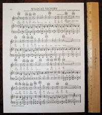 KANSAS STATE UNIVERSITY Vintage Song Sheet c1938 