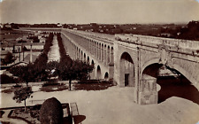 France, Montpellier, Aqueduct du Peyrou vintage print, period print,    picture