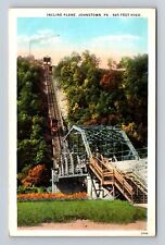Johnstown PA-Pennsylvania, Incline Plane, Cars, Antique Vintage Postcard picture