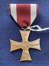 WWII Poland Cross of Valour - 1939 - Type IV - Unnumbered - Original - RARE picture