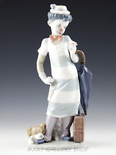 Lladro Figurine ON THE MOVE CLOWN WITH FLOWER DOG UMBRELLA #5838 Retired Mint picture